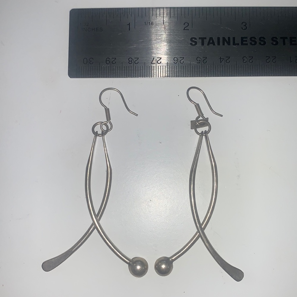 925 Silver Wishbone Earrings